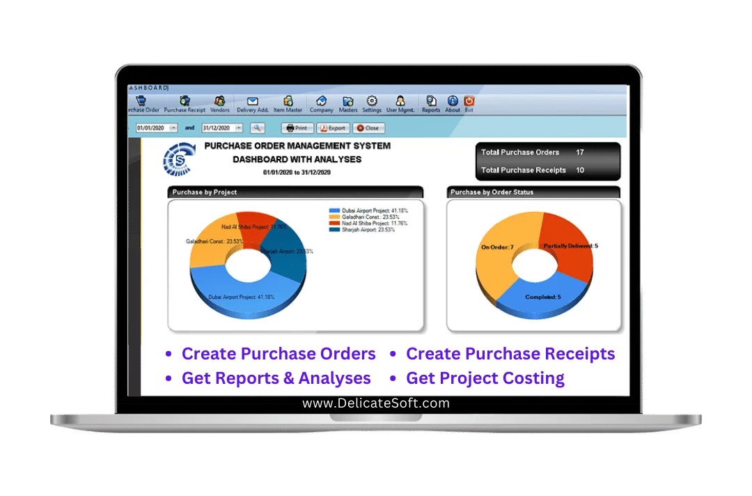 purchase management dashboard