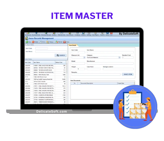 purchase order item management